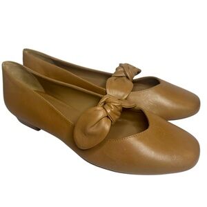 Bernardo Emersyn Tan Bow Flats Size 9